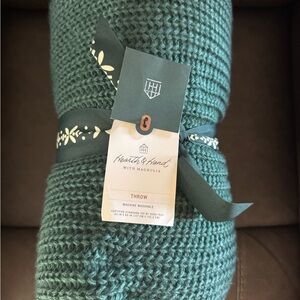Hearth & Hand with Magnolia dark green Knit Throw